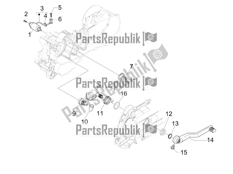 Toutes les pièces pour le Stater - Démarreur électrique du Vespa Primavera 50 4T 4V 2018