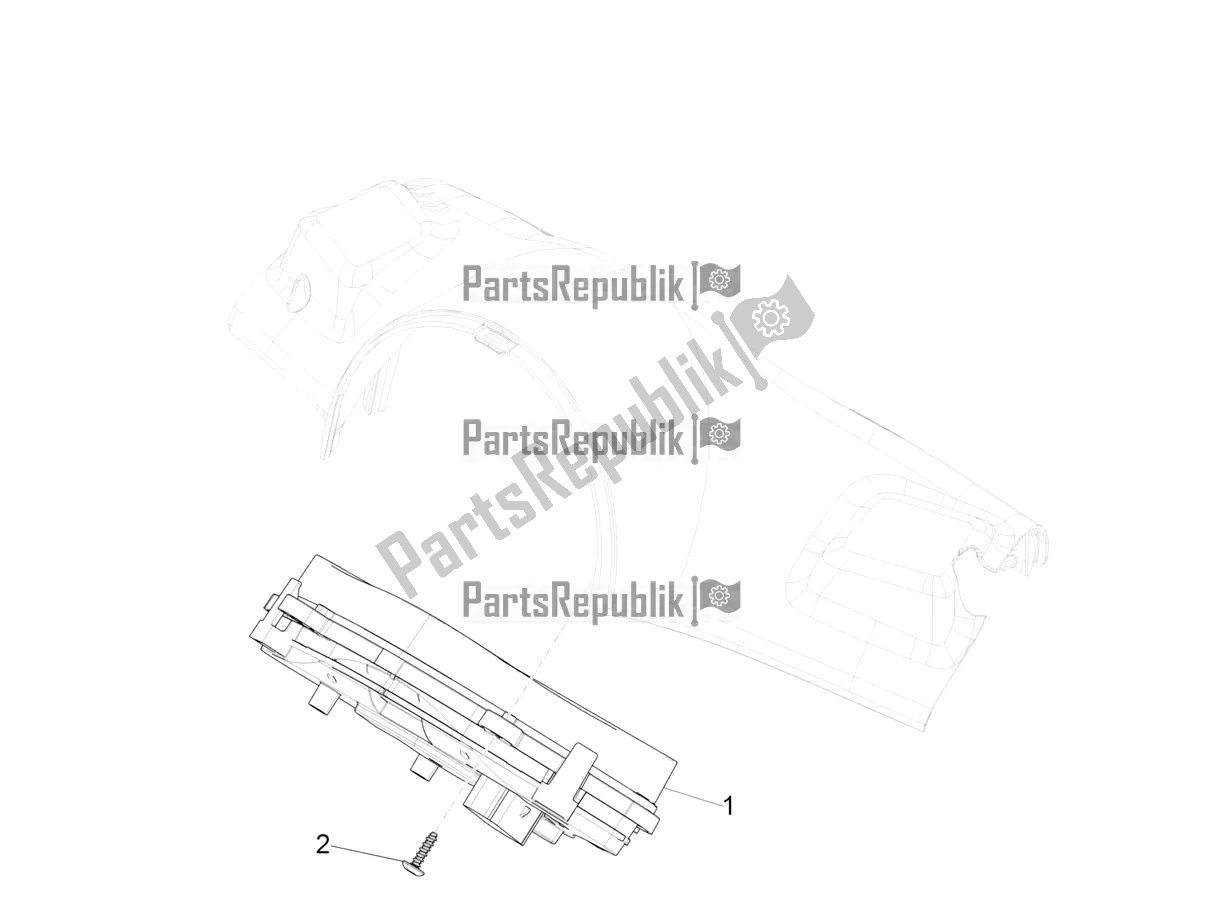 Toutes les pièces pour le Combinaison De Compteurs - Cruscotto du Vespa Primavera 50 USA 2020