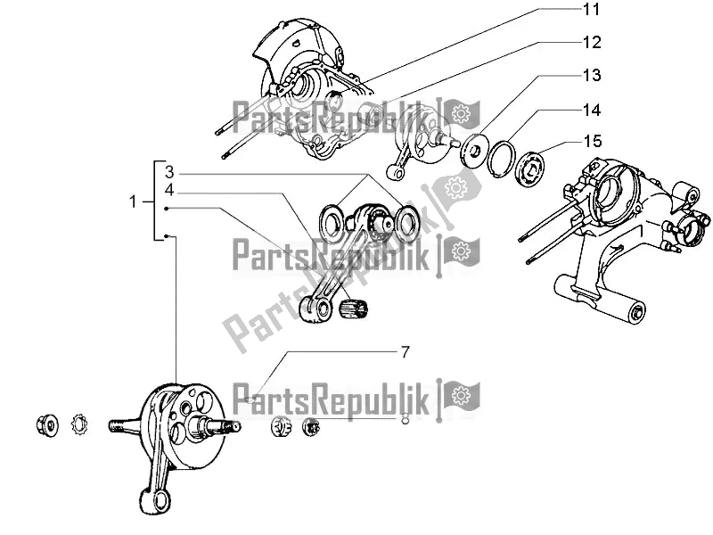 Todas las partes para Cigüeñal de Vespa PX 125 2T 2016