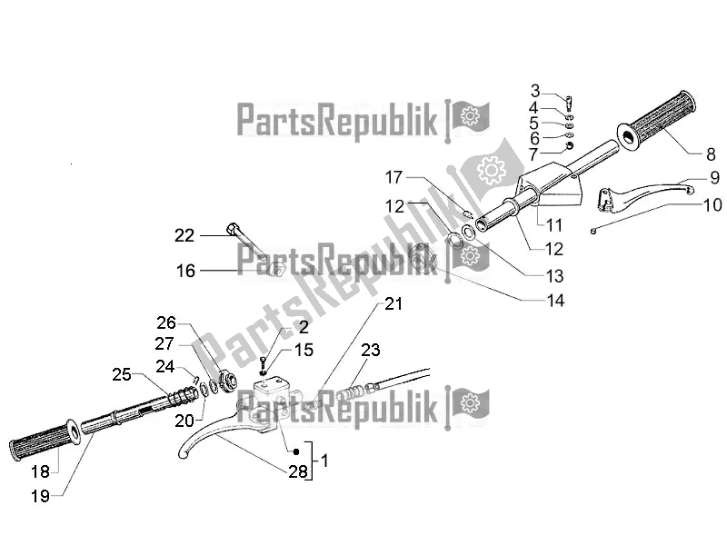 Todas las partes para Manillar - Master Cil. De Vespa PX 125 2T 2016