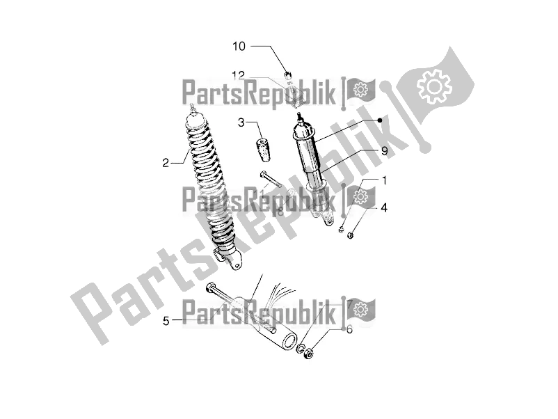 Toutes les pièces pour le Suspension Arrière - Amortisseur / S du Vespa PX 125 2T 2016