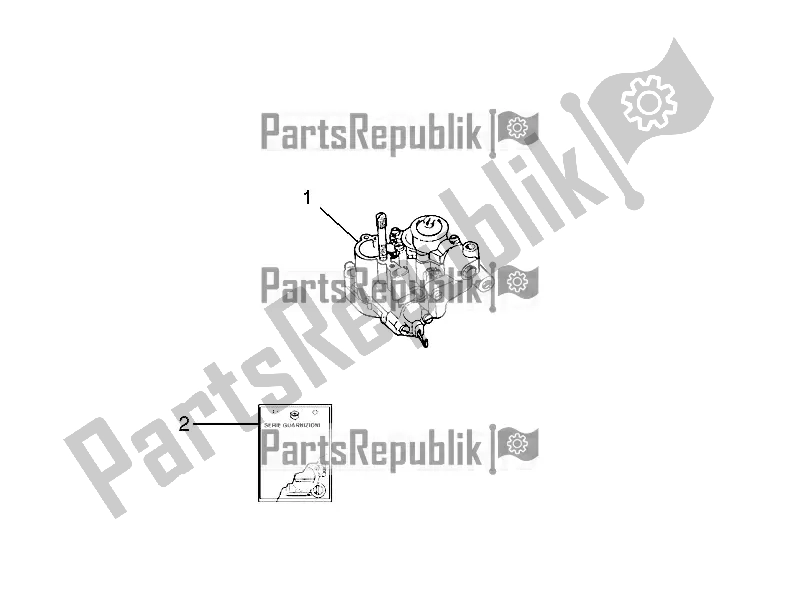 Todas as partes de Carburador, Montagem - Tubo De União do Vespa PX 125 2T 2017