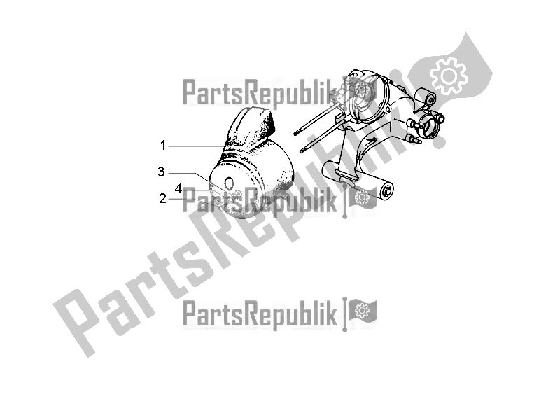 Toutes les pièces pour le Couvercle De Carter - Refroidissement Du Carter du Vespa PX 125 2T 2017