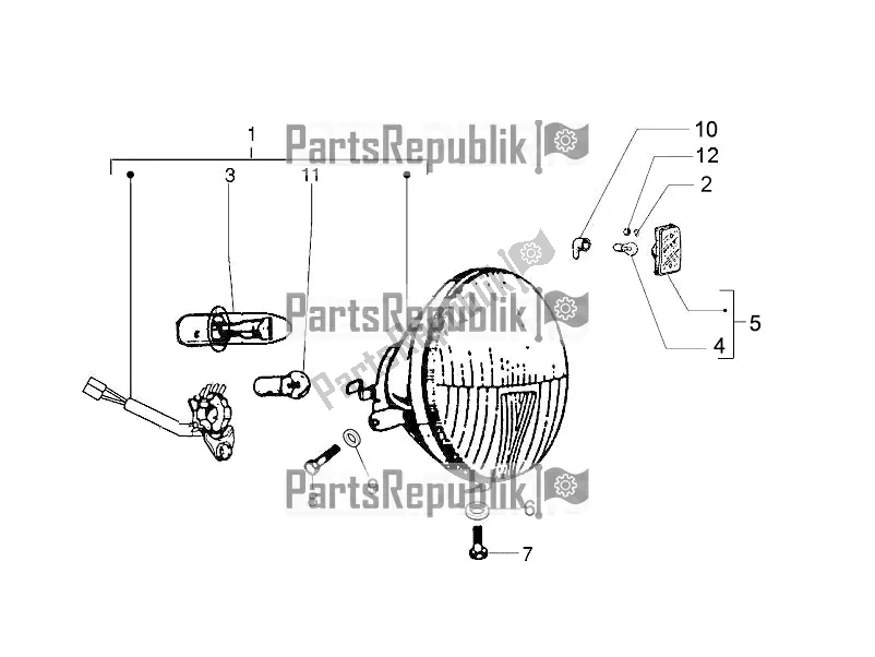 Toutes les pièces pour le Phares Avant - Clignotants du Vespa PX 125 2T 2017