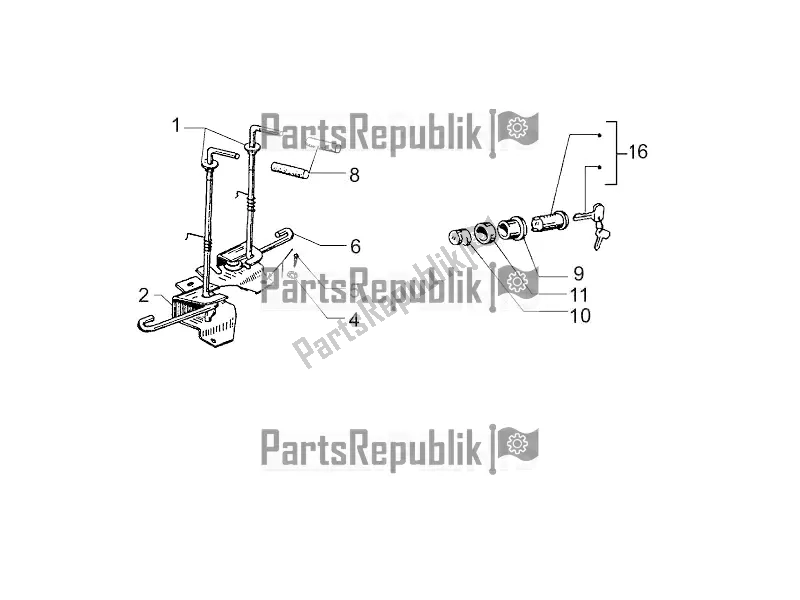 Toutes les pièces pour le Serrures du Vespa PX 125 2T 2017