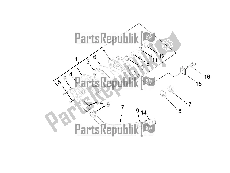 Toutes les pièces pour le Boîte à Air Secondaire du Vespa PX 125 2T 2017