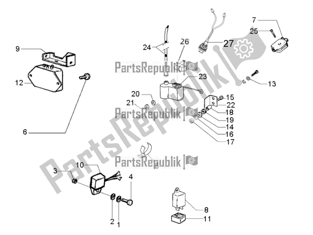 Wszystkie części do Regulatory Napi? Cia - Elektroniczne Jednostki Steruj? Ce (ecu) - H. T. Cewka Vespa PX 125 2T 2017