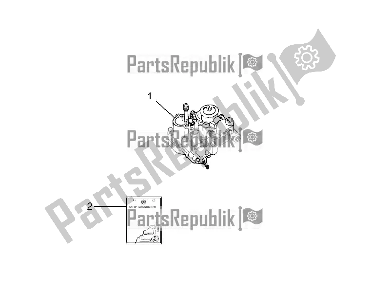 Todas las partes para Carburador, Montaje - Tubo De Unión de Vespa PX 125 2T 2018