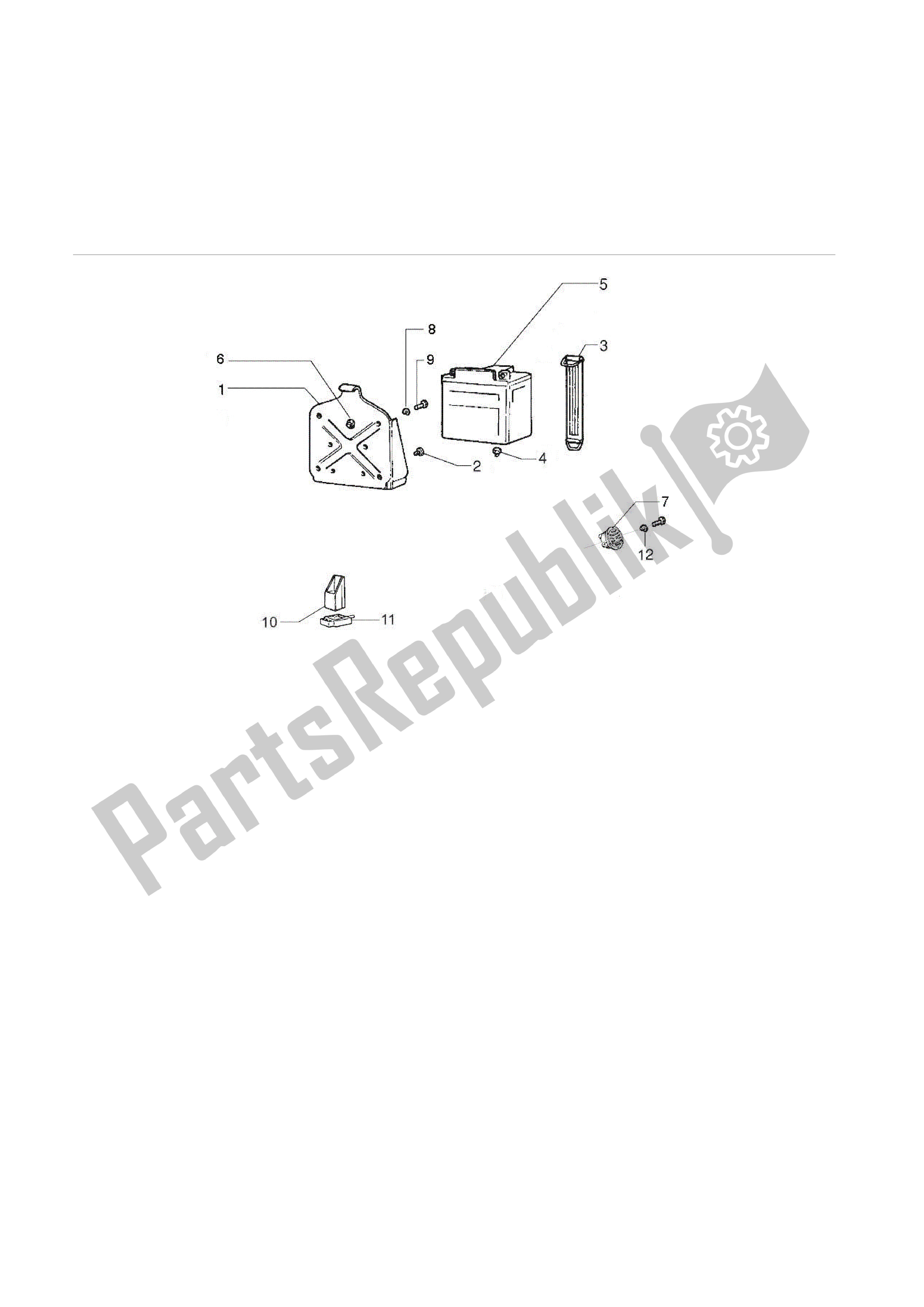 Toutes les pièces pour le Telerruptores - Bateria - Claxon du Vespa PX 125 2007 - 2008