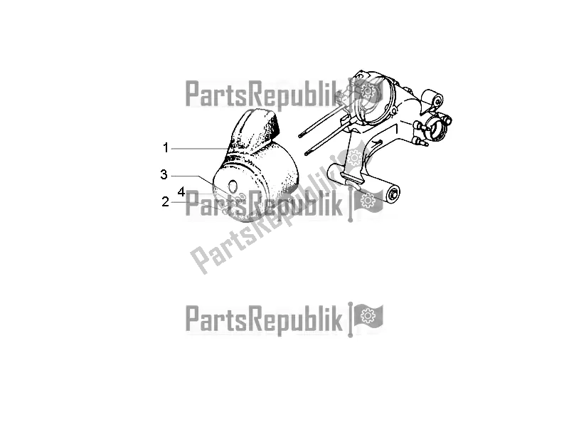 Todas las partes para Tapa Del Cárter - Enfriamiento Del Cárter de Vespa PX 150 2T 2016