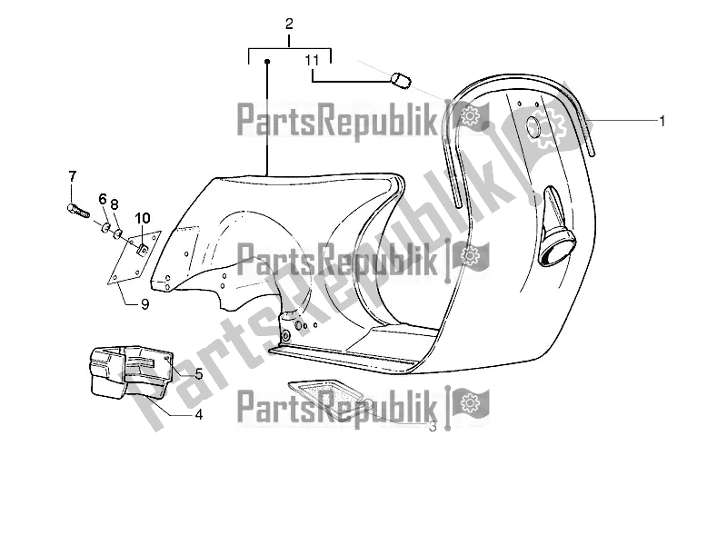 Todas las partes para Marco / Carrocería de Vespa PX 150 2T 2016