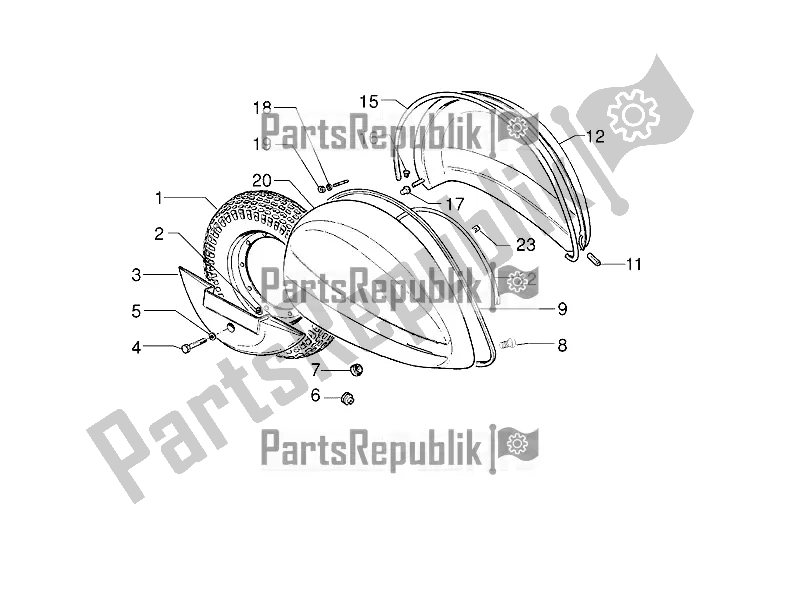 Todas las partes para Cubierta Lateral - Alerón de Vespa PX 150 2T 2016