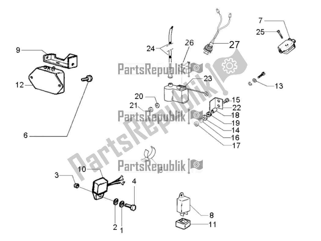 All parts for the Voltage Regulators - Electronic Control Units (ecu) - H. T. Coil of the Vespa PX 150 2T 2016