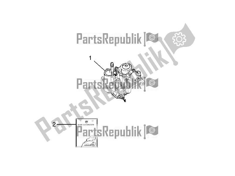 Todas las partes para Carburador, Montaje - Tubo De Unión de Vespa PX 150 2T 2017