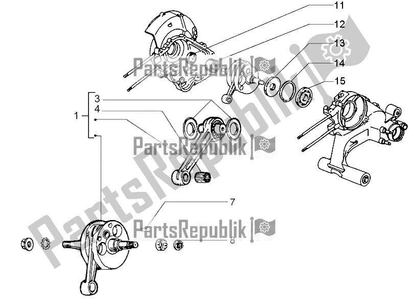 Todas las partes para Cigüeñal de Vespa PX 150 2T 2017