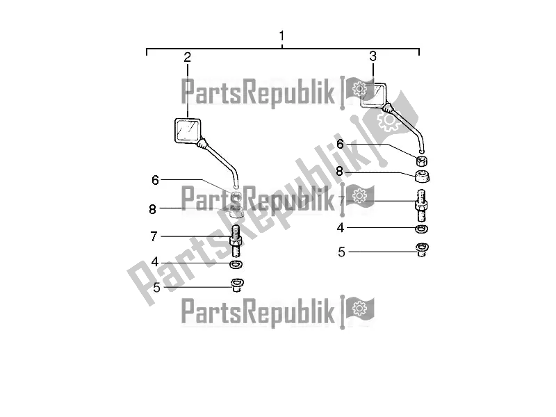 Todas las partes para Espejo / S De Conducción de Vespa PX 150 2T 2017