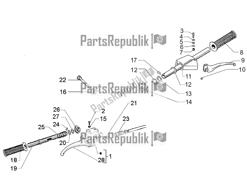 Todas las partes para Manillar - Master Cil. De Vespa PX 150 2T 2017