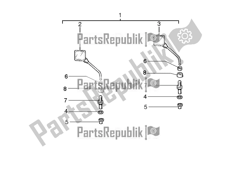 Todas las partes para Espejo / S De Conducción de Vespa PX 150 2T 2018