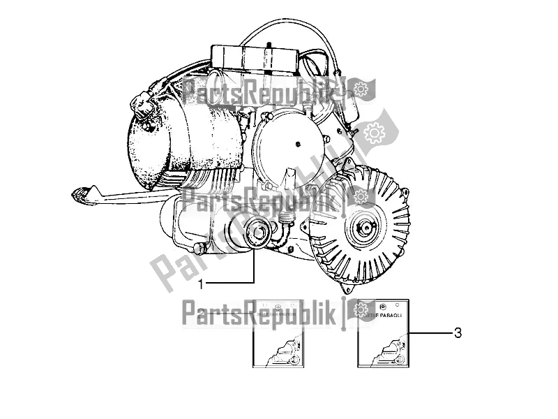 Todas las partes para Ensamblaje Del Motor de Vespa PX 150 2T 2018