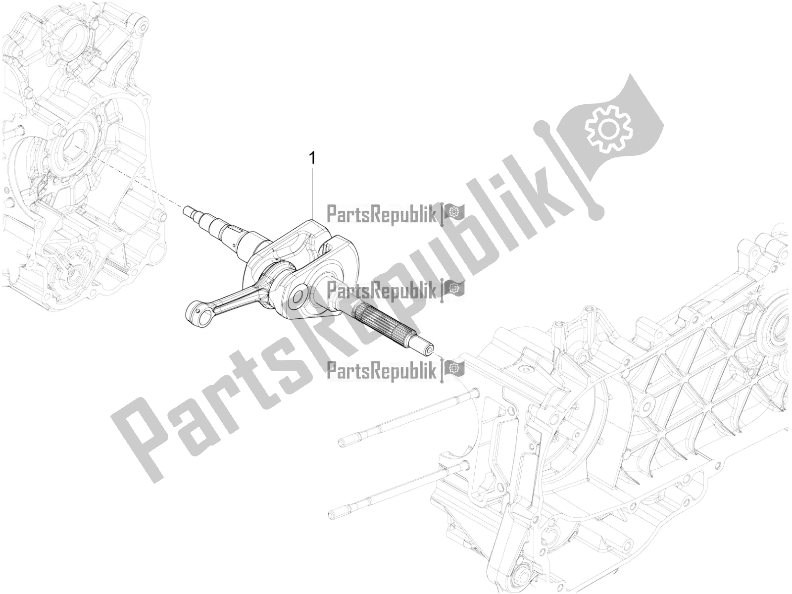 Toutes les pièces pour le Vilebrequin du Vespa S 125 3V Iget Apac 2019