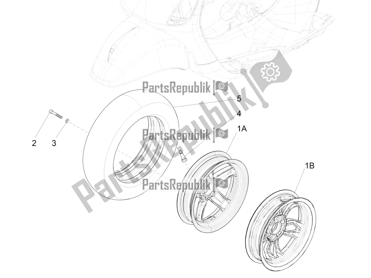 Toutes les pièces pour le Roue Avant du Vespa S 125 3V Iget Apac 2019