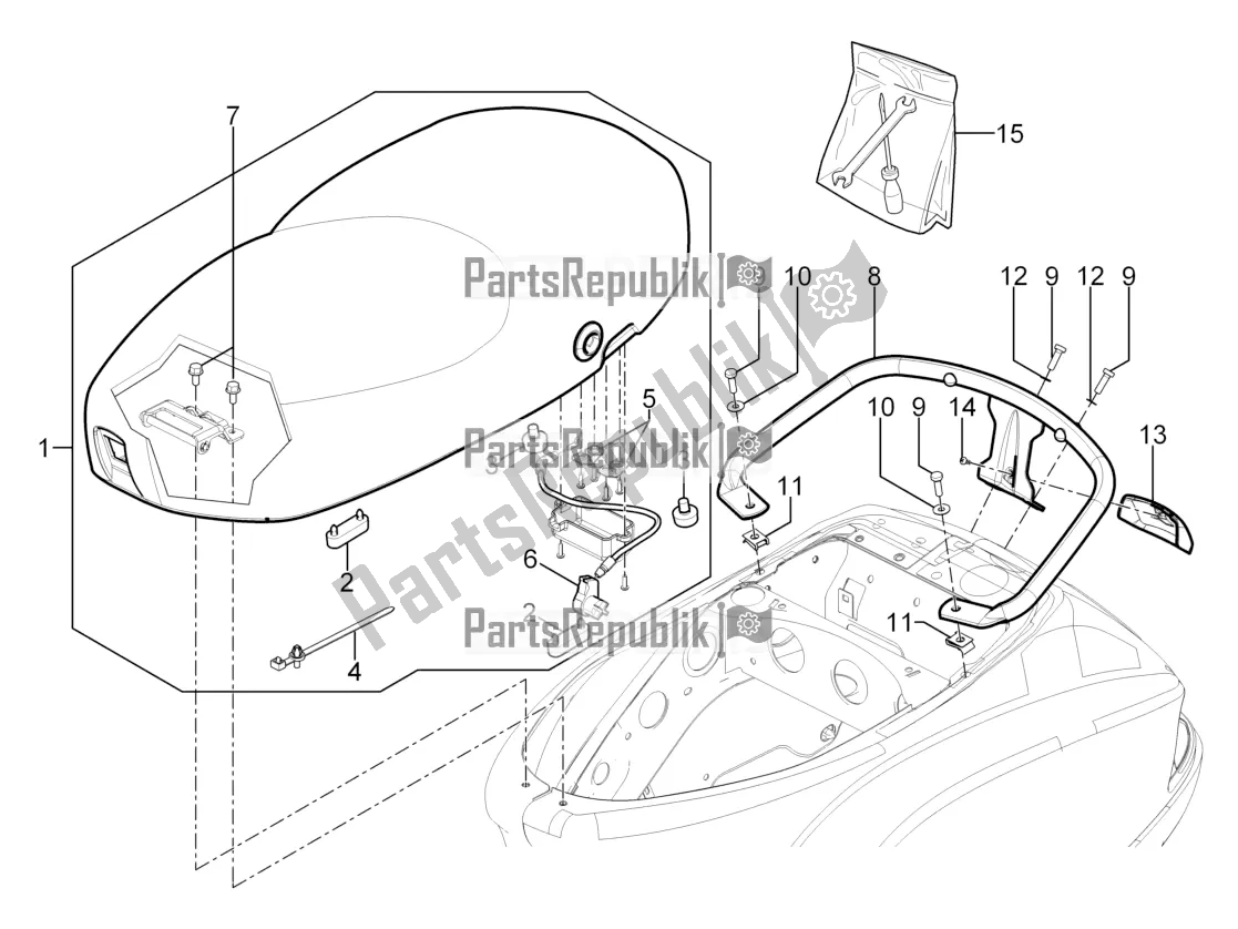 Toutes les pièces pour le Selle / Sièges du Vespa S 125 3V Iget Apac 2019