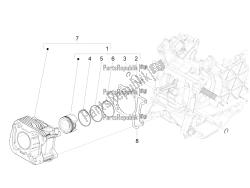 Cylinder-piston-wrist pin unit