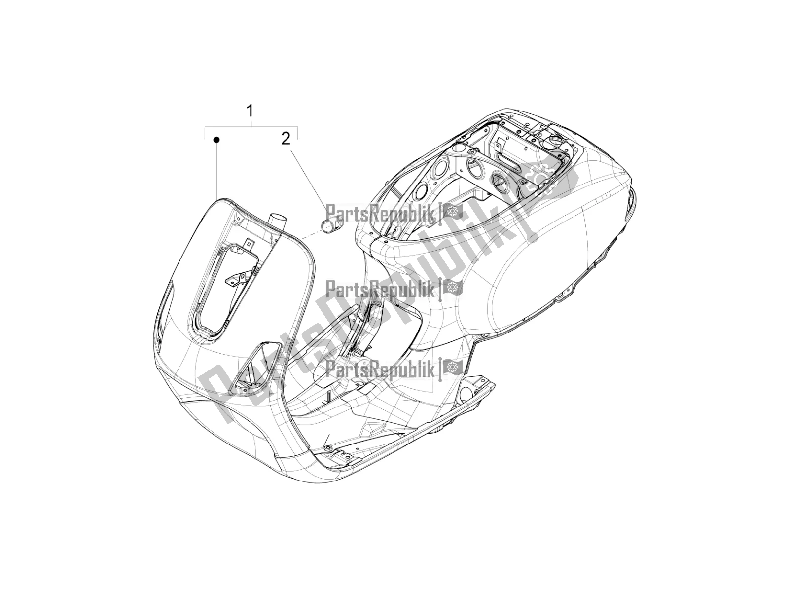 Toutes les pièces pour le Cadre / Carrosserie du Vespa S 125 3V Iget Apac 2020