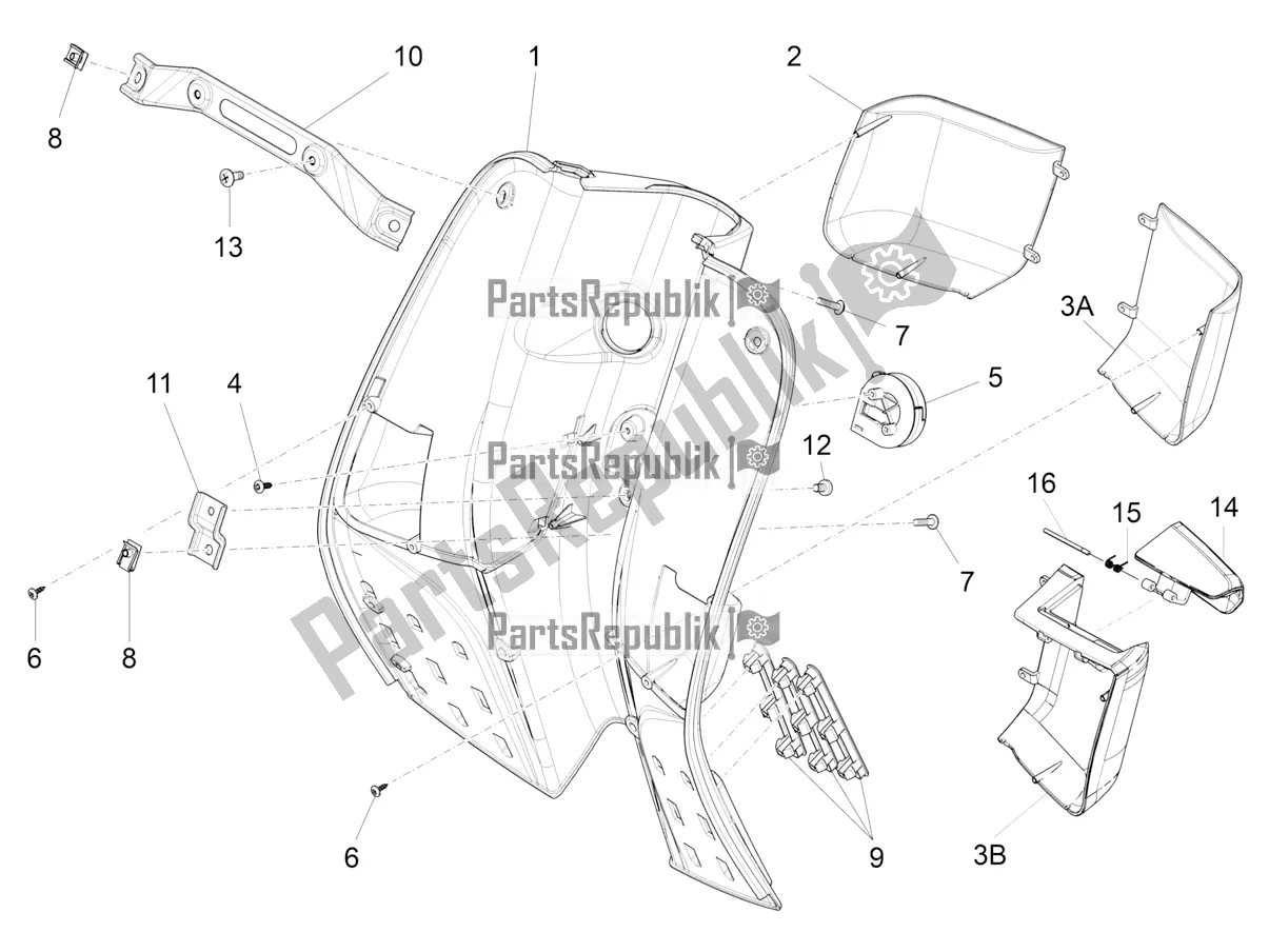 Toutes les pièces pour le Boîte à Gants Avant - Panneau De Protection Des Genoux du Vespa S 125 3V Iget Apac 2021