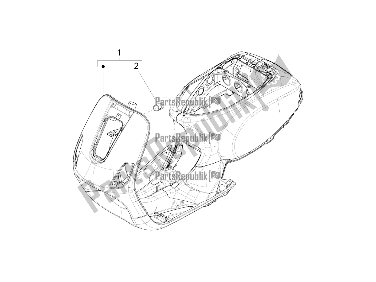 Toutes les pièces pour le Cadre / Carrosserie du Vespa S 125 3V Iget Apac 2022