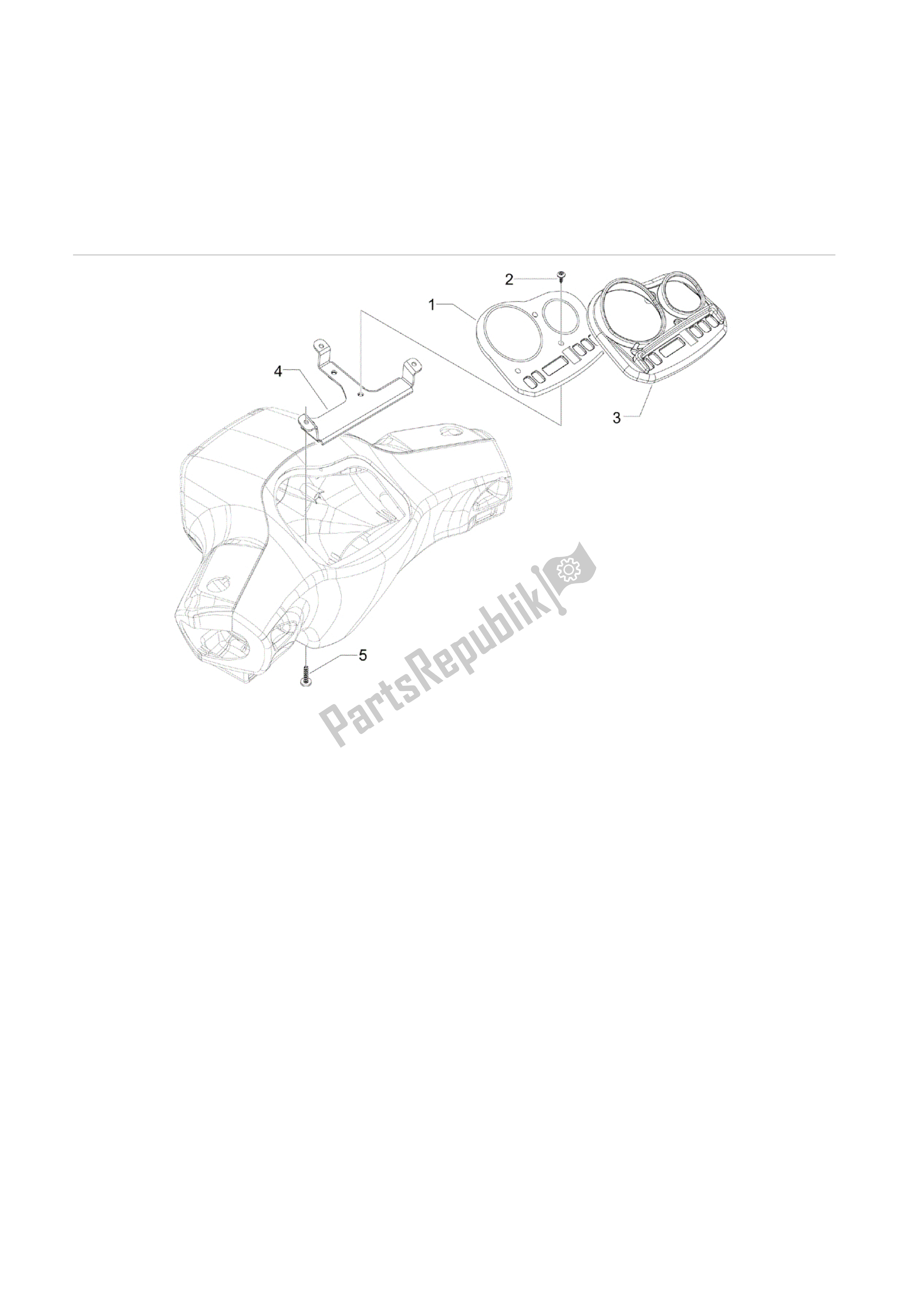 Alle onderdelen voor de Tablero De Instrumentos - Cruscotto van de Vespa S 125 2007 - 2008