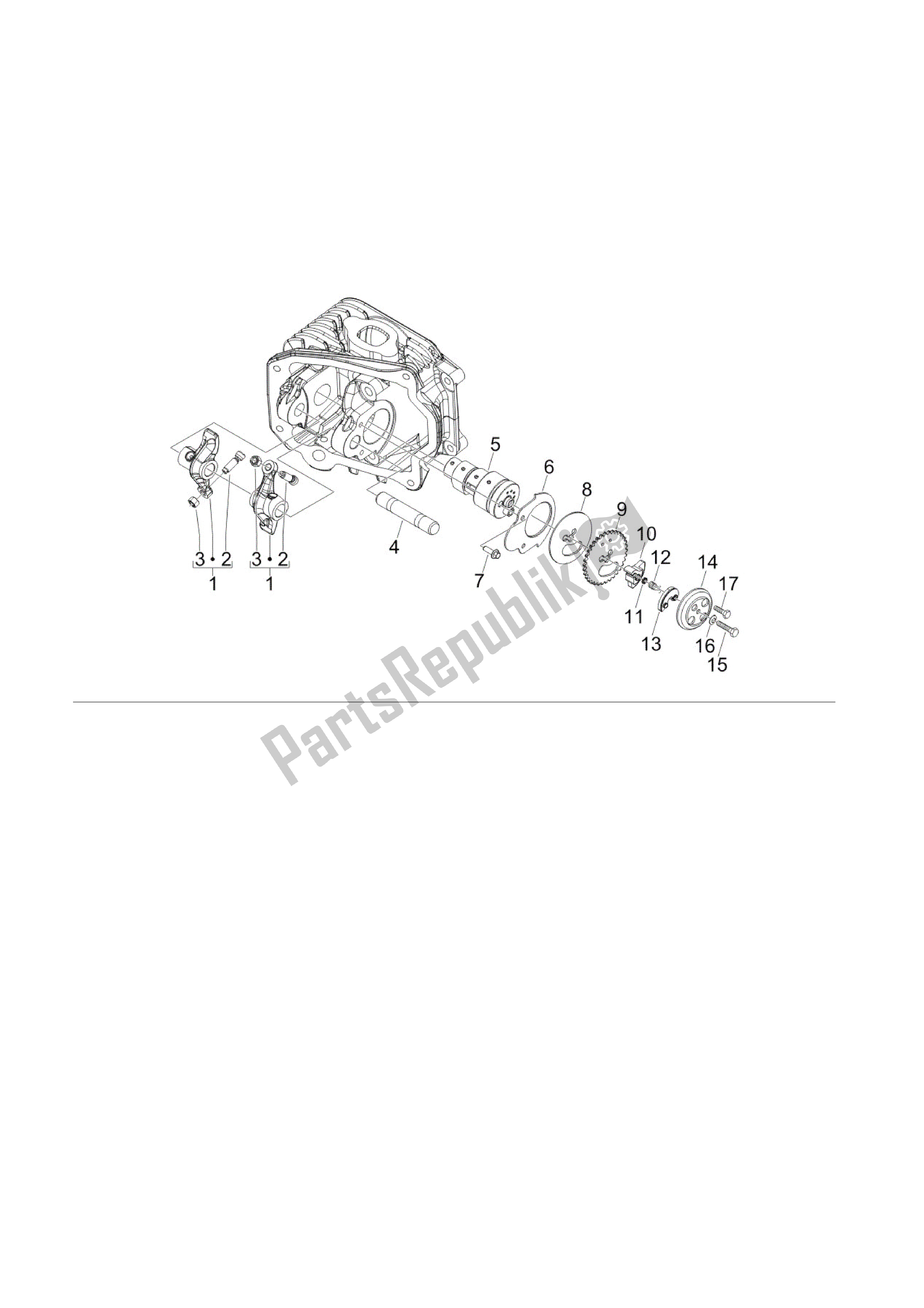 All parts for the Grupo Soporte Balancines of the Vespa S 150 2008 - 2009