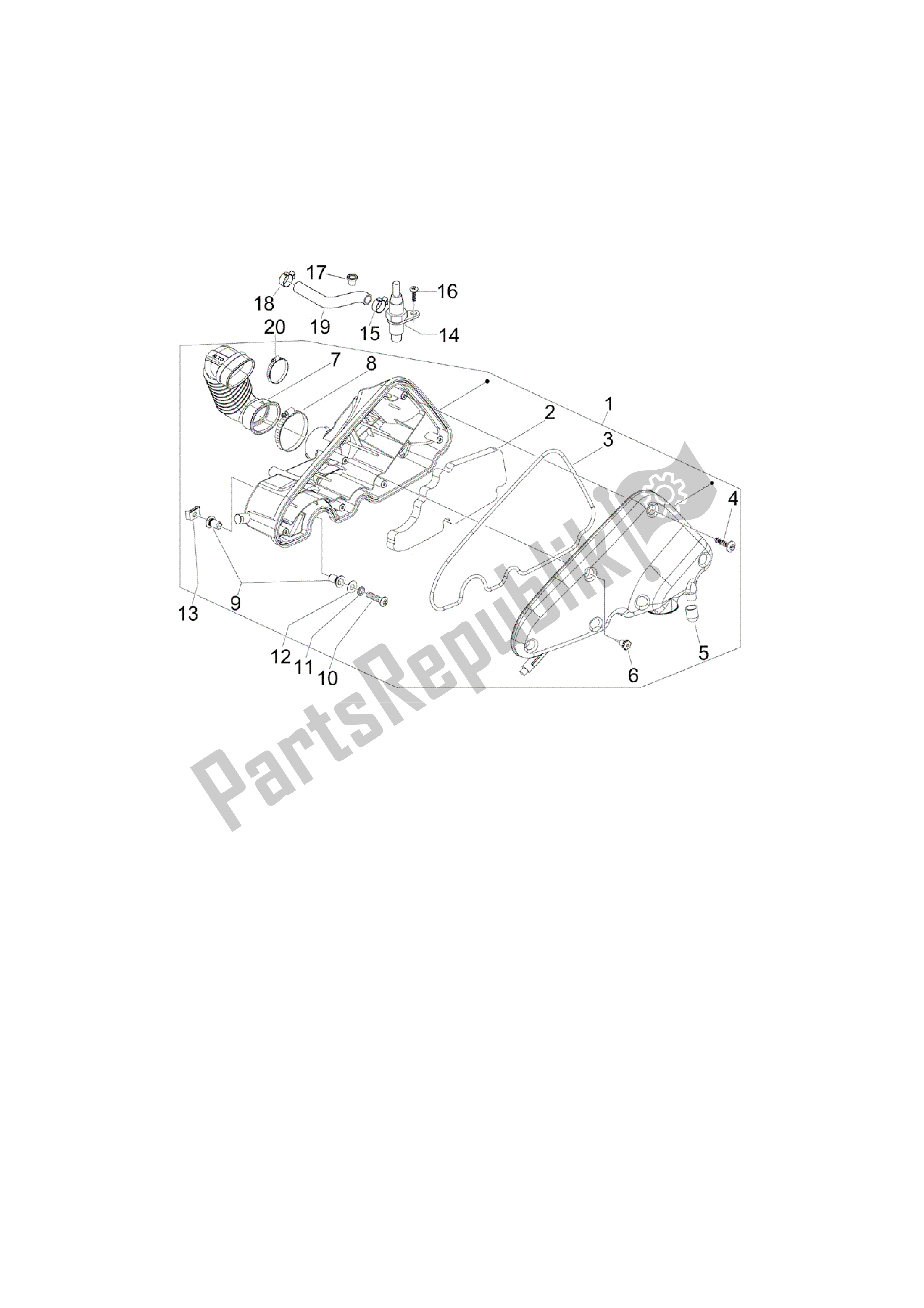 Toutes les pièces pour le Filtro De Aire du Vespa S 150 2008 - 2009