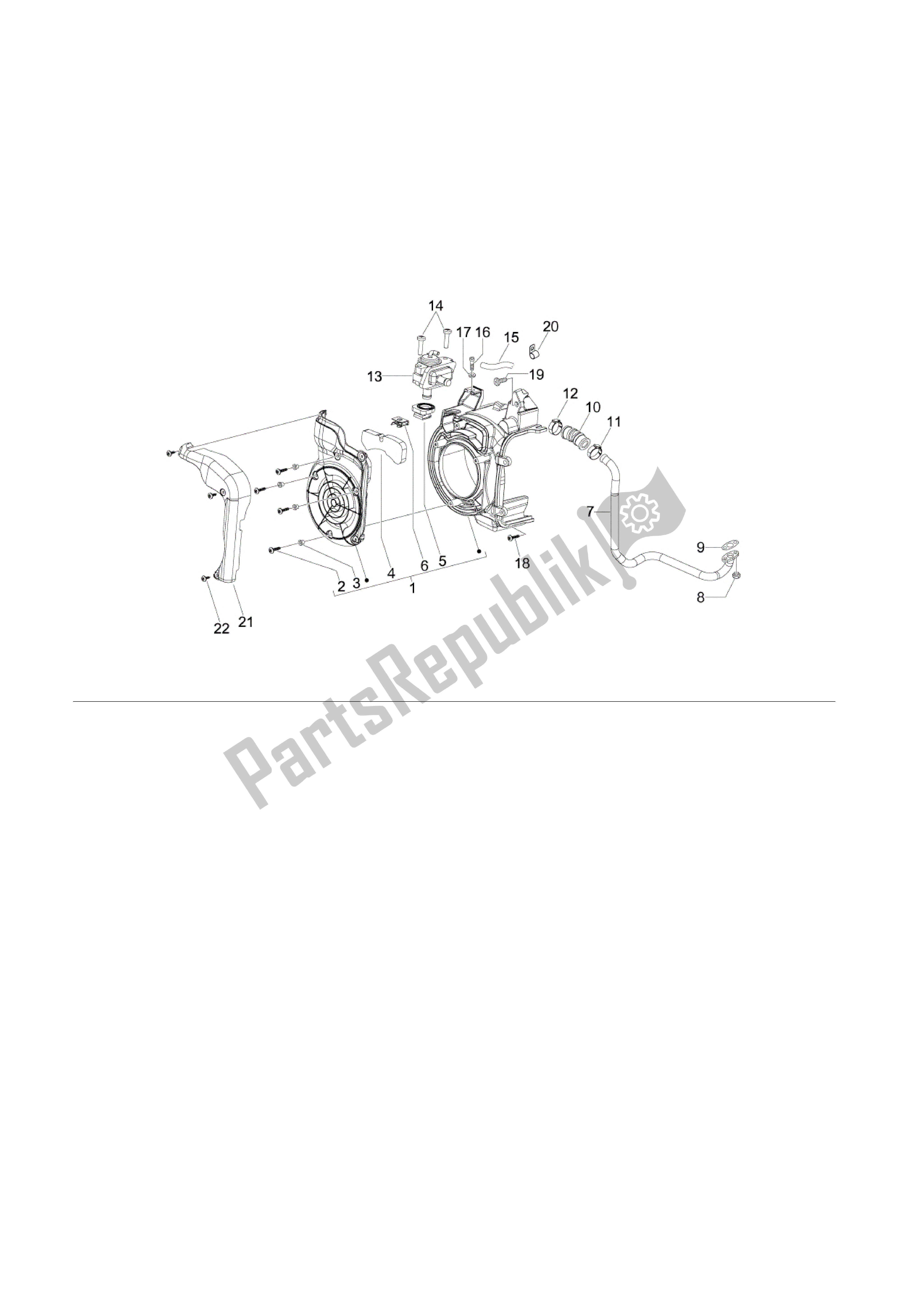 Toutes les pièces pour le Caja Aire Secundario du Vespa S 150 2008 - 2009