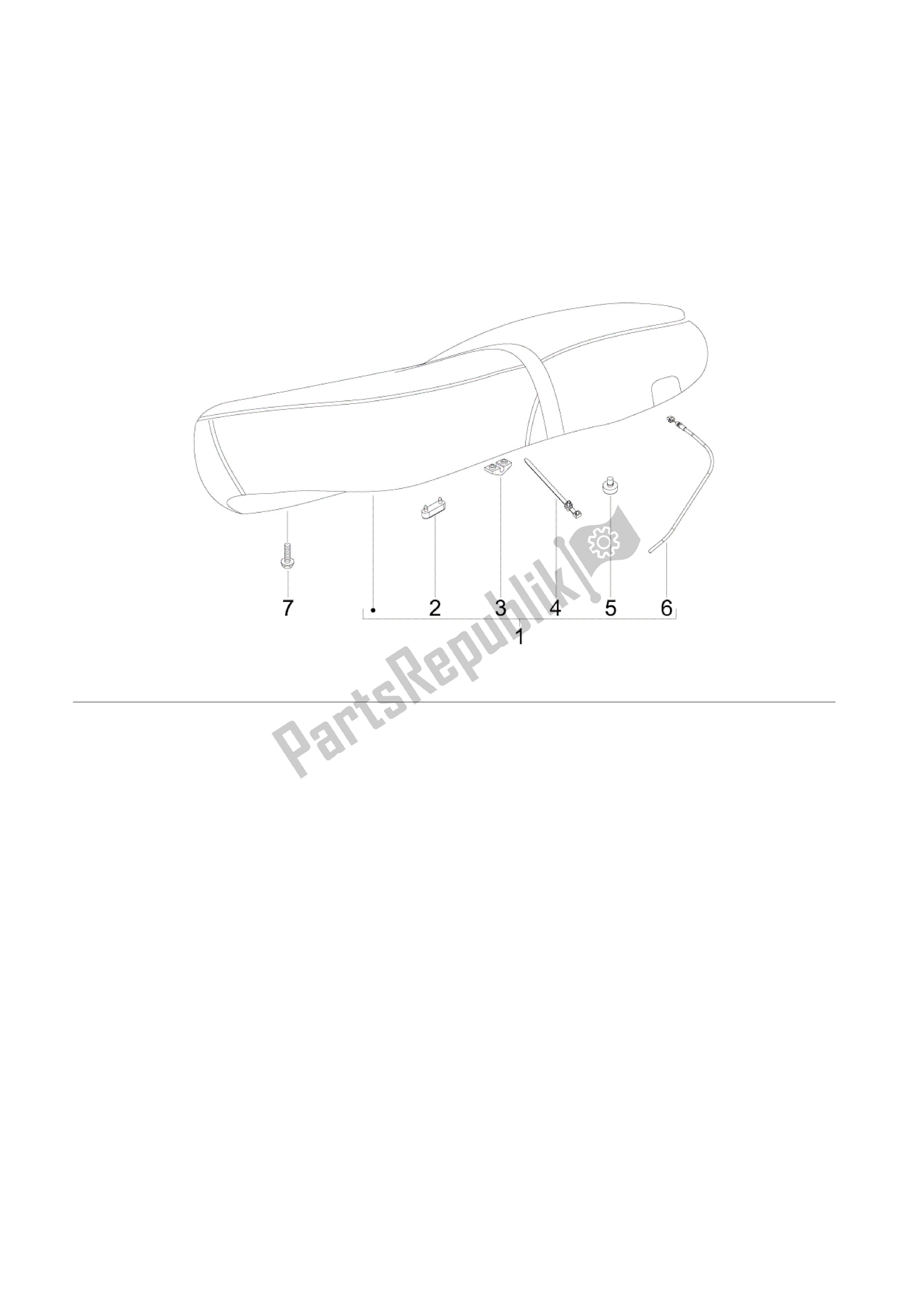 All parts for the Sillín/asientos - Bolsa Herramienta of the Vespa S 150 2008 - 2009