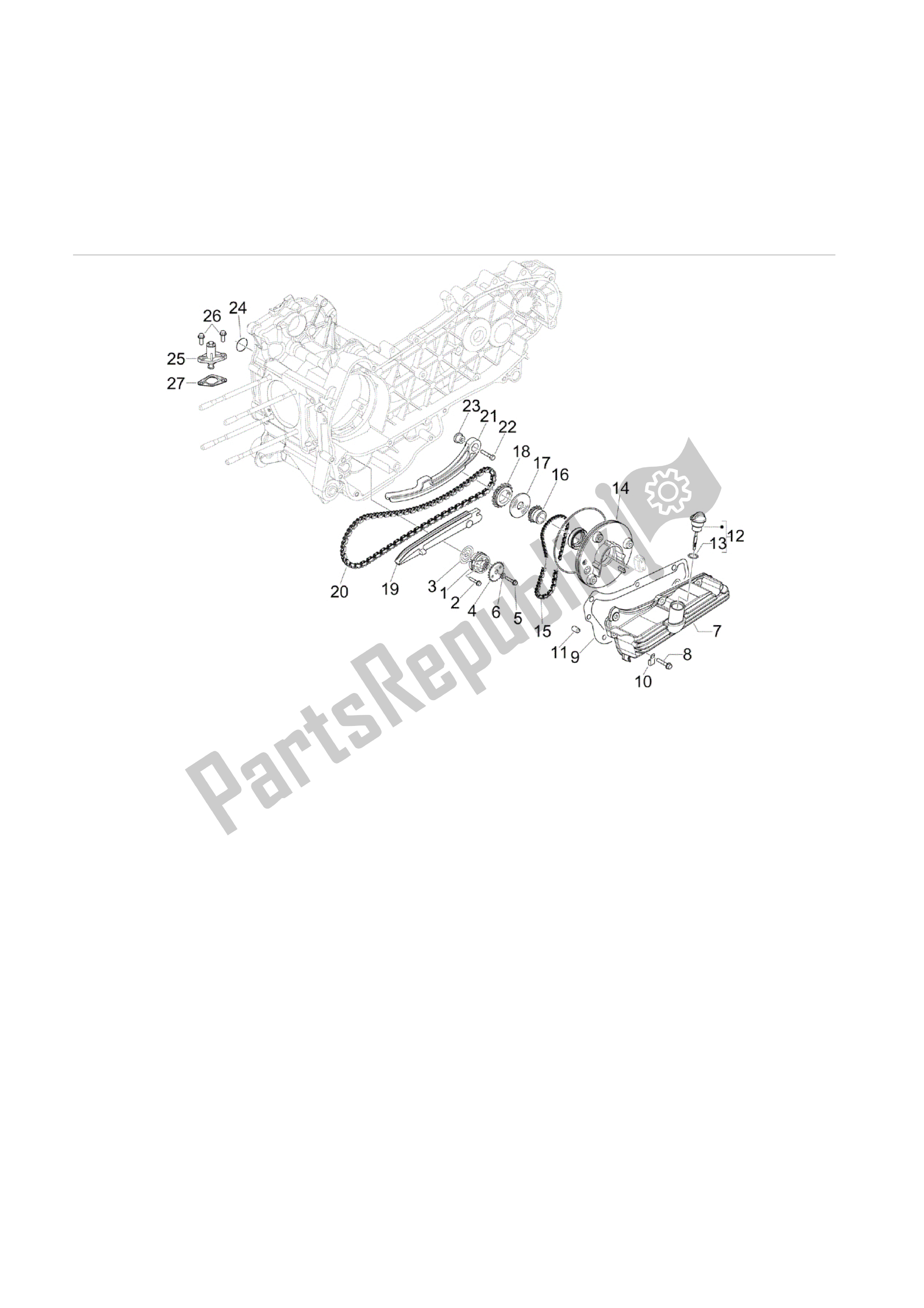 All parts for the Bomba De Aceite of the Vespa S 150 2009 - 2012