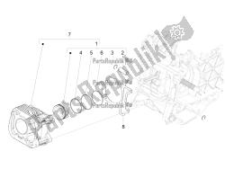 Cylinder-piston-wrist pin unit