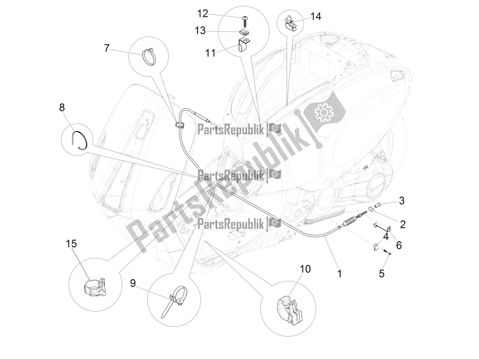 Toutes les pièces pour le Transmissions du Vespa Sprint 125 3V IE 2021