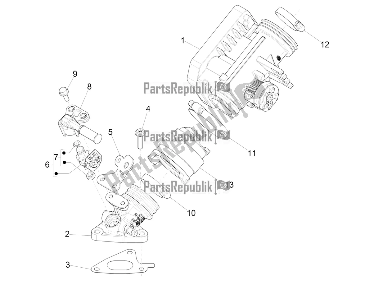 Todas las partes para Throttle Body - Injector - Induction Joint de Vespa Sprint 125 3V IE 2022