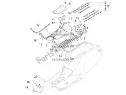 Central cover - Footrests