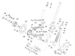 forcella / tubo sterzo - unità cuscinetto sterzo