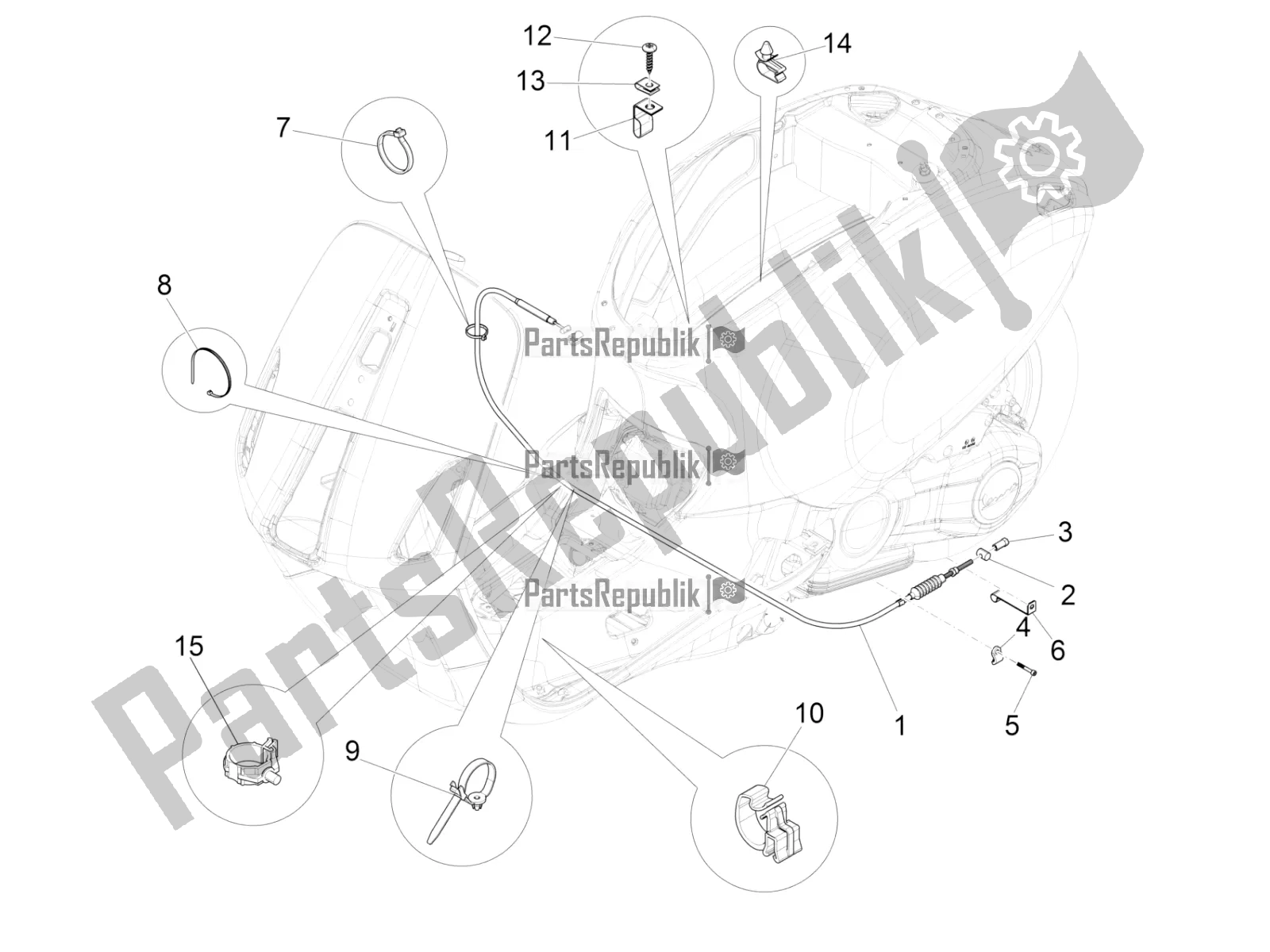 Toutes les pièces pour le Transmissions du Vespa Sprint 125 Iget 2018