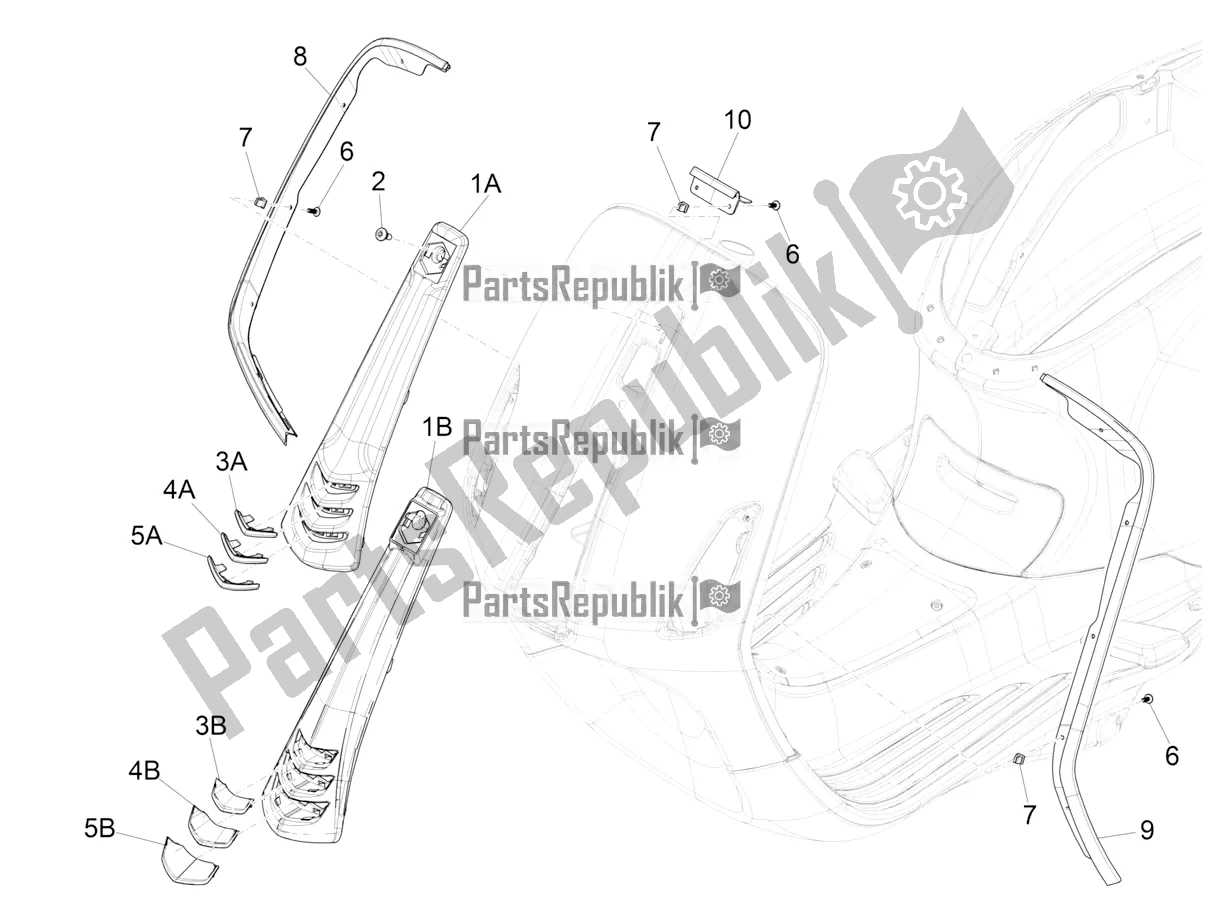 Wszystkie części do Os? Ona Przednia Vespa Sprint 125 Iget 2020