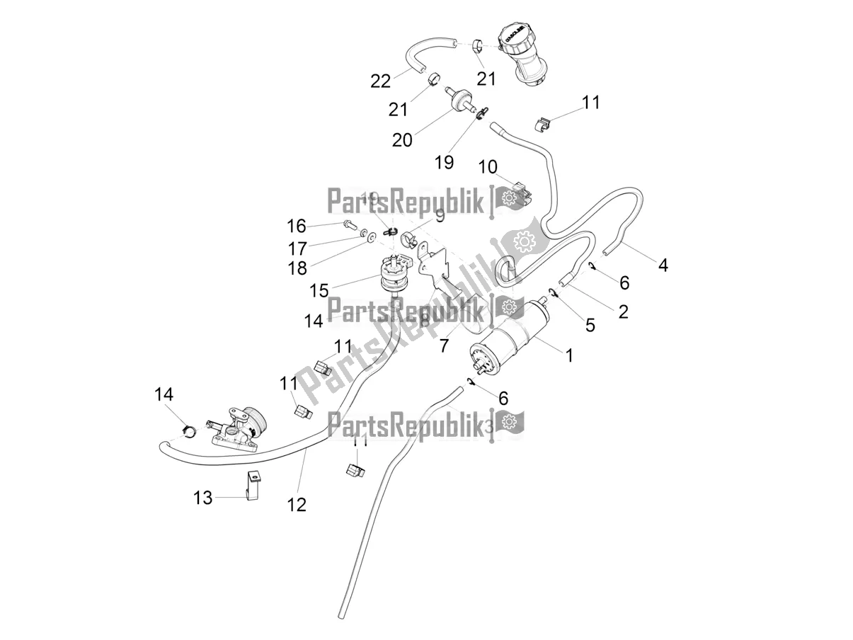 Wszystkie części do System Anty-perkolacyjny Vespa Sprint 125 Iget Apac E2 2018