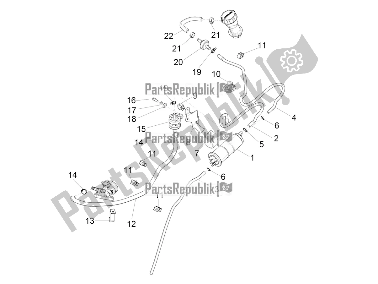 Wszystkie części do System Anty-perkolacyjny Vespa Sprint 125 Iget Apac E2 2021