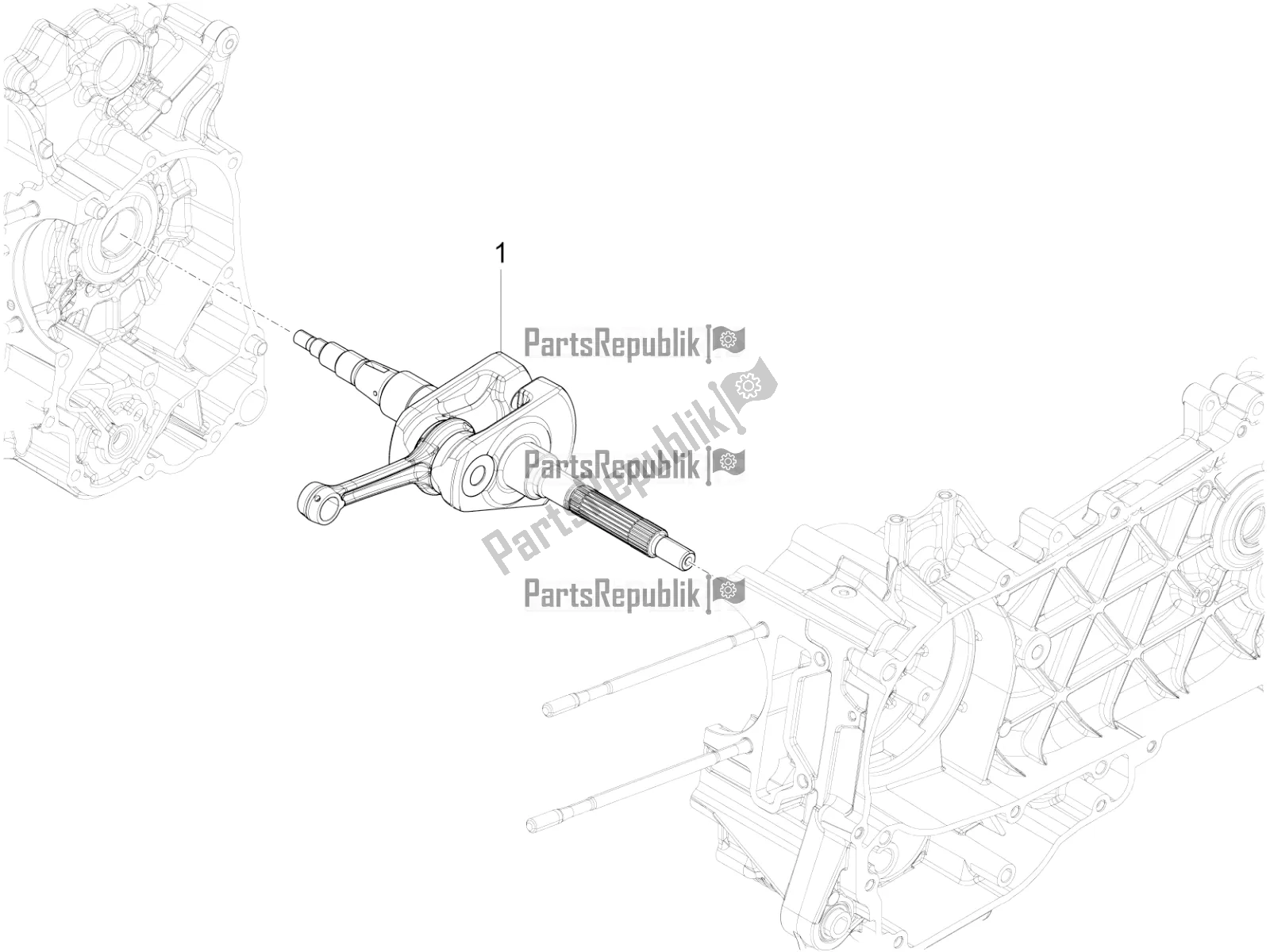 Todas las partes para Cigüeñal de Vespa Sprint 125 Iget Apac E4 2017