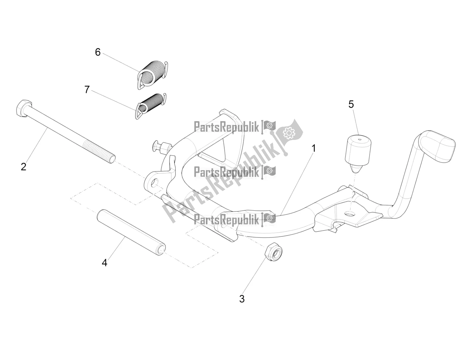 Toutes les pièces pour le Des Stands du Vespa Sprint 150 ABS 2020