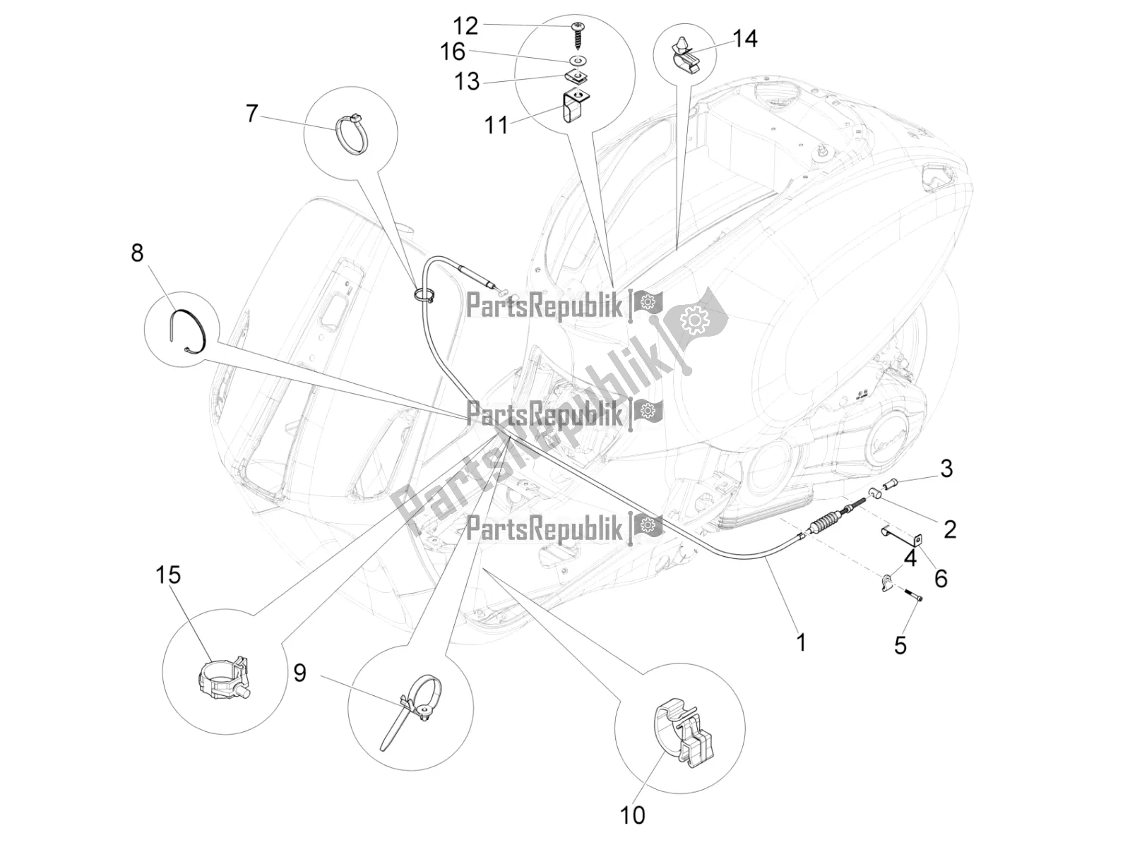 Toutes les pièces pour le Transmissions du Vespa Sprint 150 ABS 2021