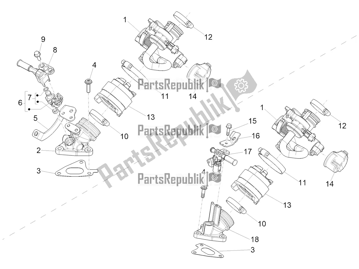 Alle onderdelen voor de Throttle Body - Injector - Induction Joint van de Vespa Sprint 150 Iget Abs/no ABS Apac 2019