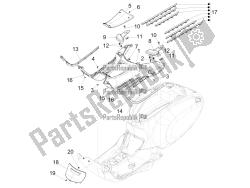 Central cover - Footrests